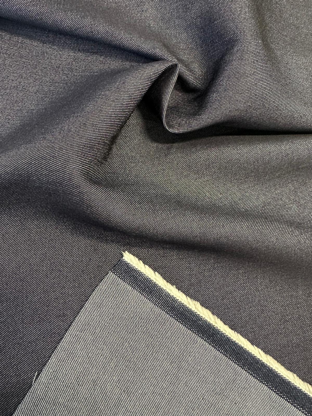 TENCEL 9 OZ  INDIGO / BLACK SOLD BY THE YARD
