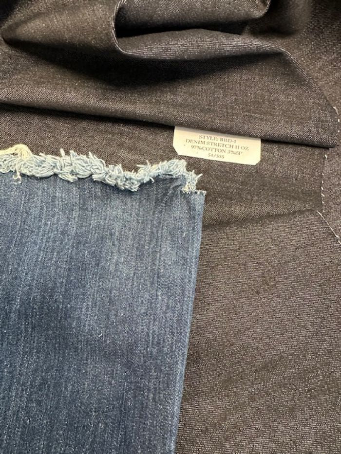 Denim Stretch Fabric - Indigo - Sold By The Yard