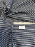 Denim Natural Stripe #3 Fabric - Indigo - Sold By The Yard