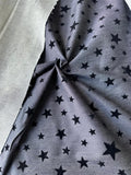 DENIM STARS  INDIGO SOLD BY THE YARD