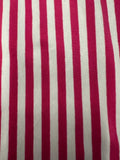 JAK JERSEY STRIPE MACHENTA 5 .6 OZ 97 % COTON 3% SPANDEX SOLD BY THE YARD