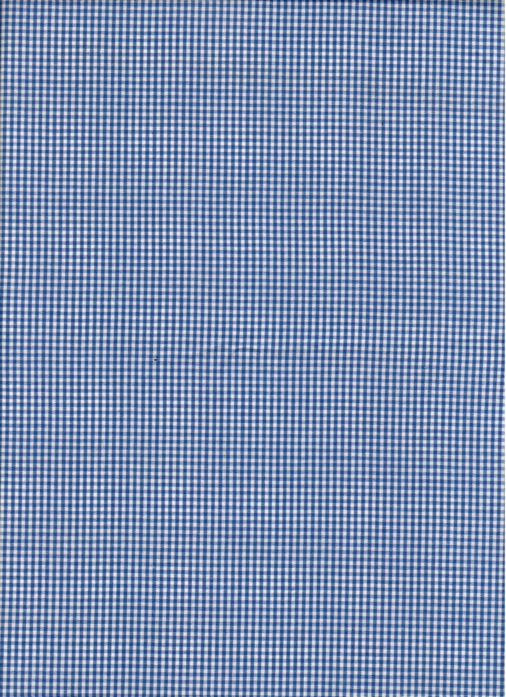 GINGHAM SMALL CHECKER 100% COTTON MIDNIGHT BLUE SOLD BY THE YARD