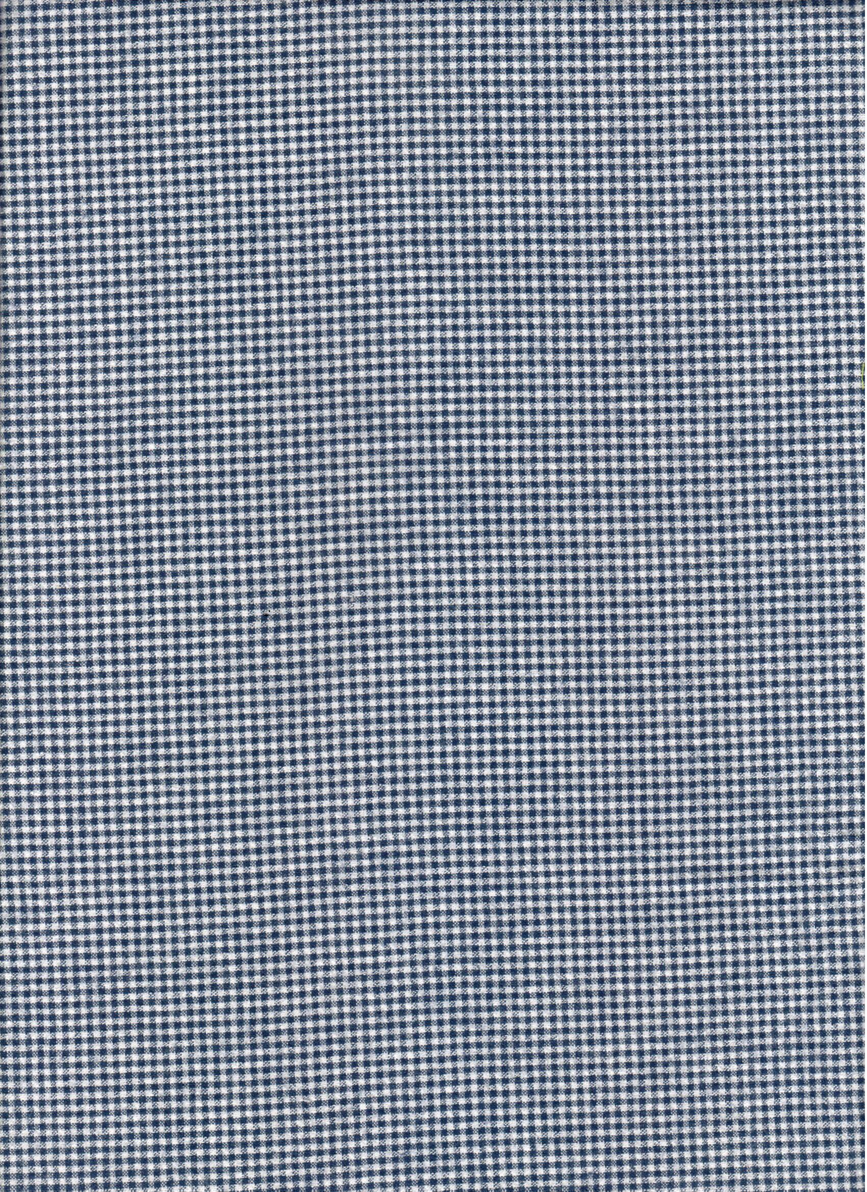 SEERSUCKER SMALL CHECKER NAVY 100% COTTON SOLD BY THE YARD