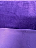 VELVETEEN FABRIC PURPLE  SOLD BY THE YARD