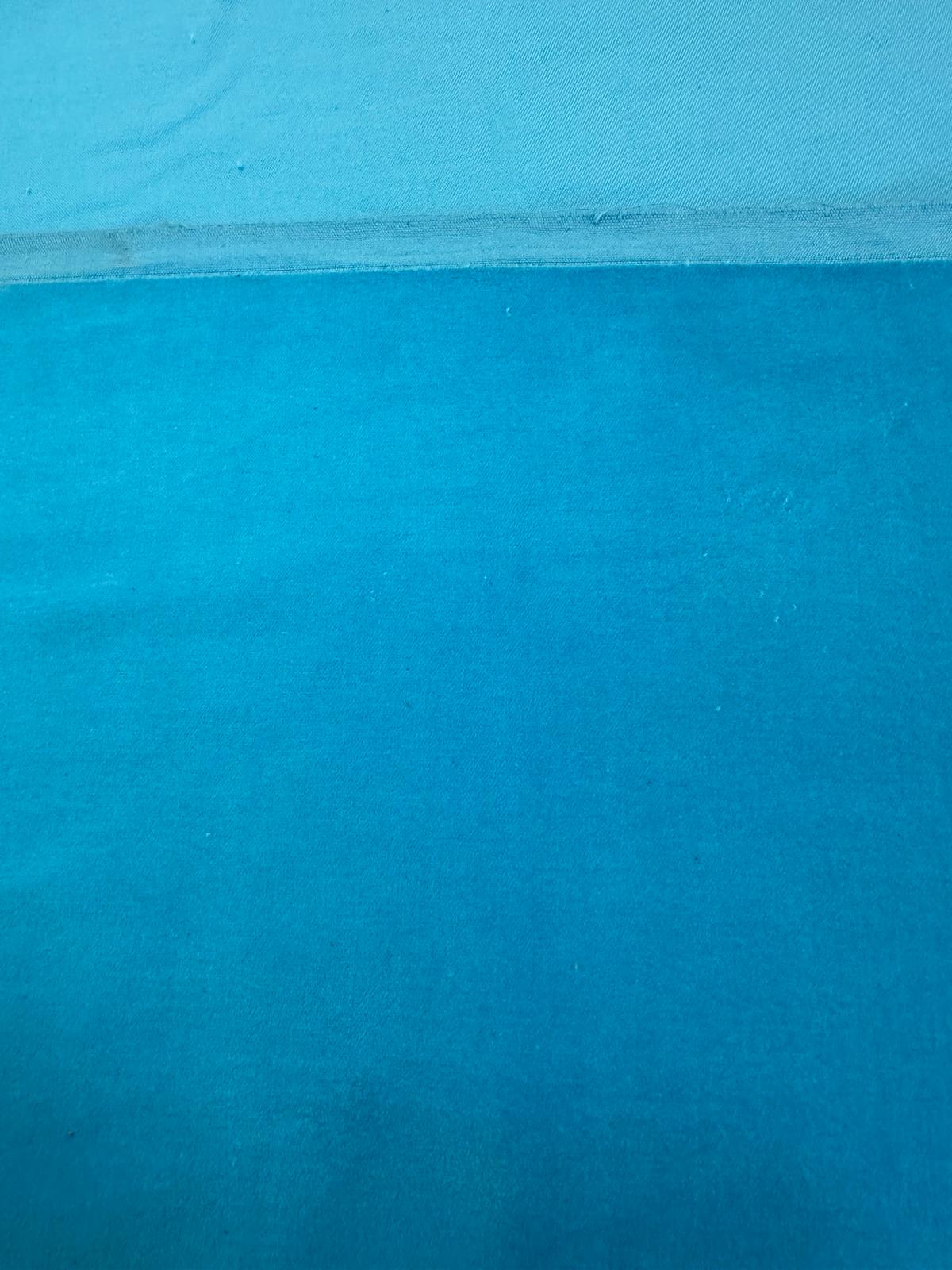 VELVETEEN  FABRIC TURQUOISE  SOLD BY THE YARD